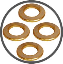 Brass Pressed Punched Plain Washers