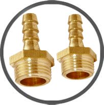 Brass BSP-BSPT Hose Tails