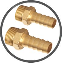 Brass BSP-BSPT Hose Tails