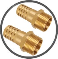 Brass BSP-BSPT Hose Tails