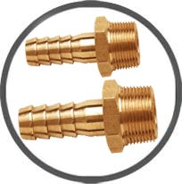 Brass BSP-BSPT Hose Tails