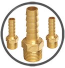Brass BSP-BSPT Hose Tails Brass BSP-BSPT Hose Tails