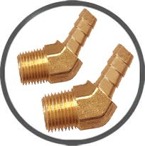 Brass Hose Barb Elbows