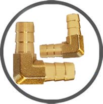Brass Hose Barb Elbows