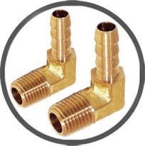 Brass Hose Barb Elbows