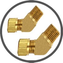 Brass 45 Degree Male Elbow