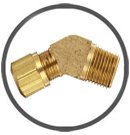 Brass 45 Degree Male Elbow Brass 45 Degree Male Elbow