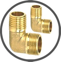 Brass 90 Degree Male Elbow - Connectors