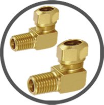 Brass 90 Degree Male Elbow - Connectors