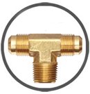 Brass Branch Tees NPT Brass Branch Tee NPT