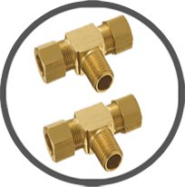 Brass Branch Tees NPT