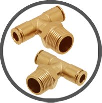 Brass Branch Tees NPT