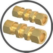 Brass Bulkhead Union