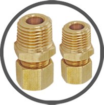Brass Compression Male Connector