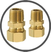 Brass Compression Male Connector