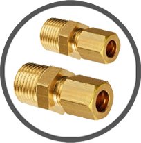 Brass Compression Male Connector