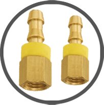 Inverted Flare Female Push On Hose Barbs