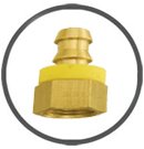 Inverted Flare Female Push On Hose Barbs Inverted Flare Female Push On Hose Barbs