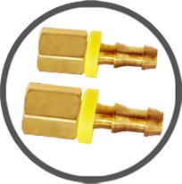 Rigid Female Push On Hose Barbs