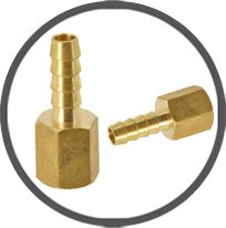 Rigid Female Push On Hose Barbs