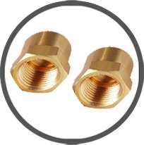 Brass Cap Nuts NPT