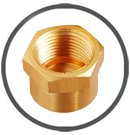 Brass Cap Nuts NPT