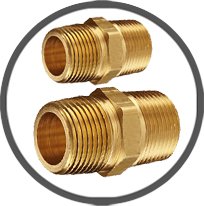 Brass Hex Nipple BSPT
