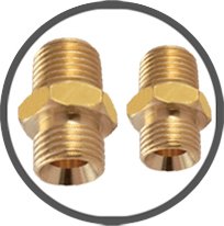 Brass Hex Nipple BSPT