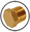 Brass Hex Pipe Plugs
