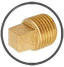 Brass Square Pipe Plug